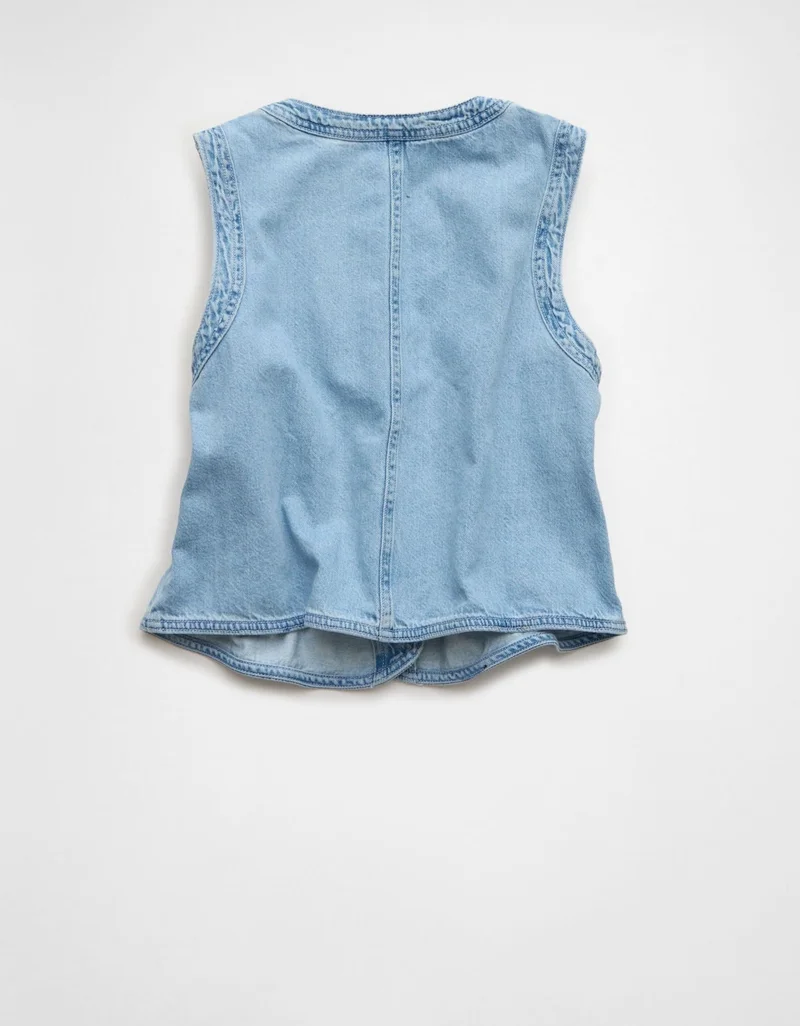 امريكان ايجل بلوزة بدون أكمام من الدنيم